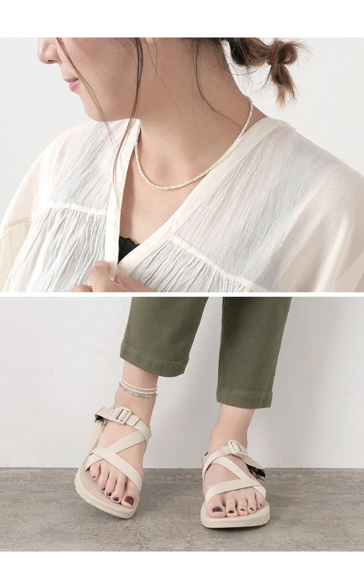 PHADUA / Mother of Shell 2mm Cut Beads Necklace/Anklet