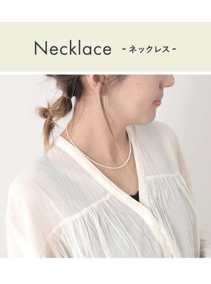 PHADUA / Mother of Shell 2mm Cut Beads Necklace/Anklet