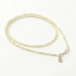 PHADUA / Mother of Shell 2mm Cut Beads Necklace/Anklet