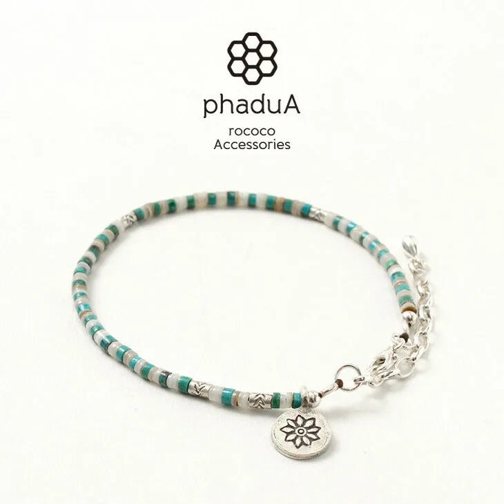 PHADUA / Turquoise and Shell Anklet