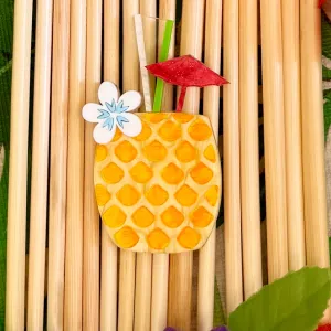 Pineapple drink 2.0 - Brooch - Set of 2