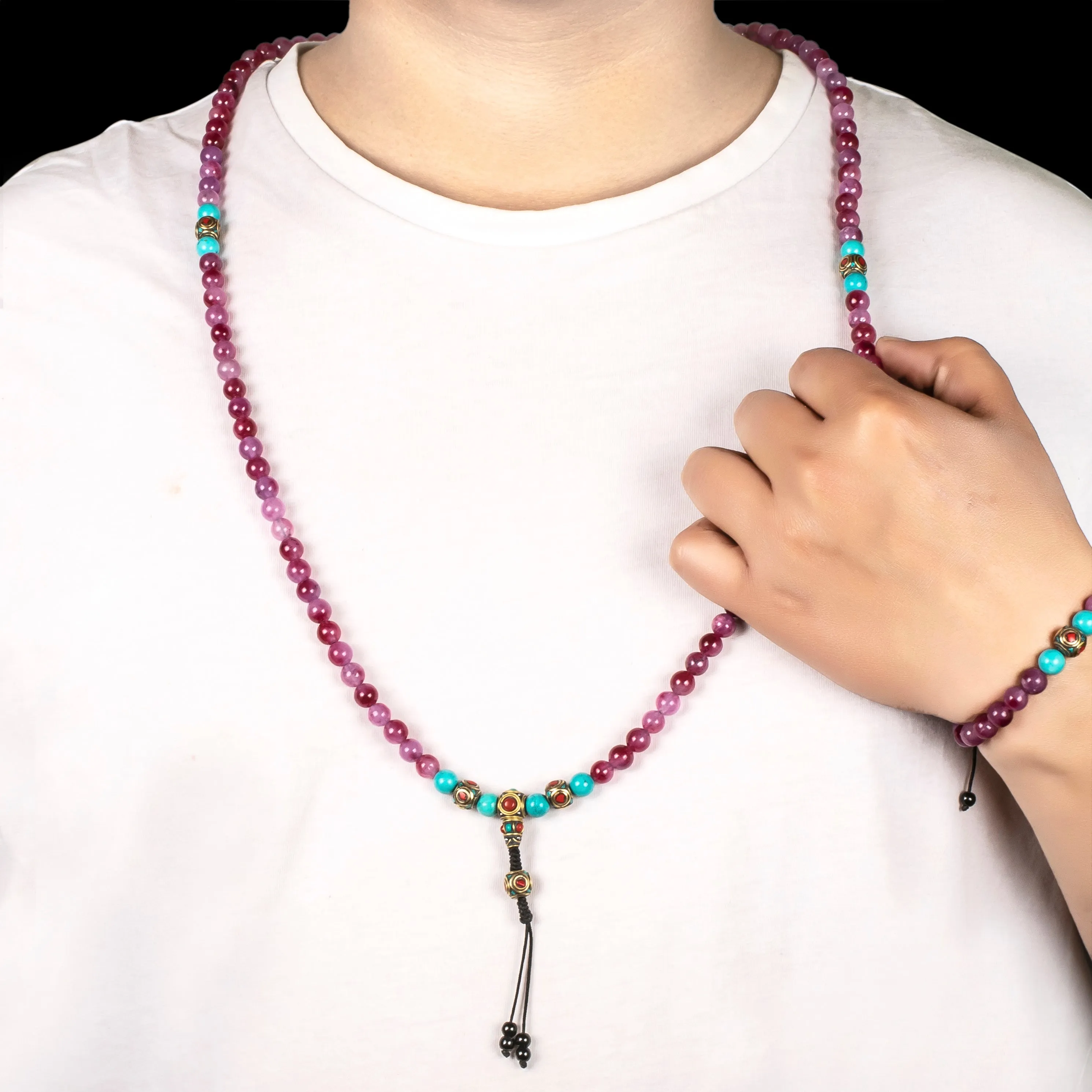 Pink Agate Neutralizer Mala