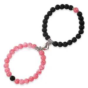 Pink and Black Couple Bracelet