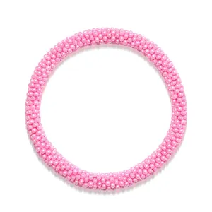 Pink | Himalayan Glass Bead Bracelet