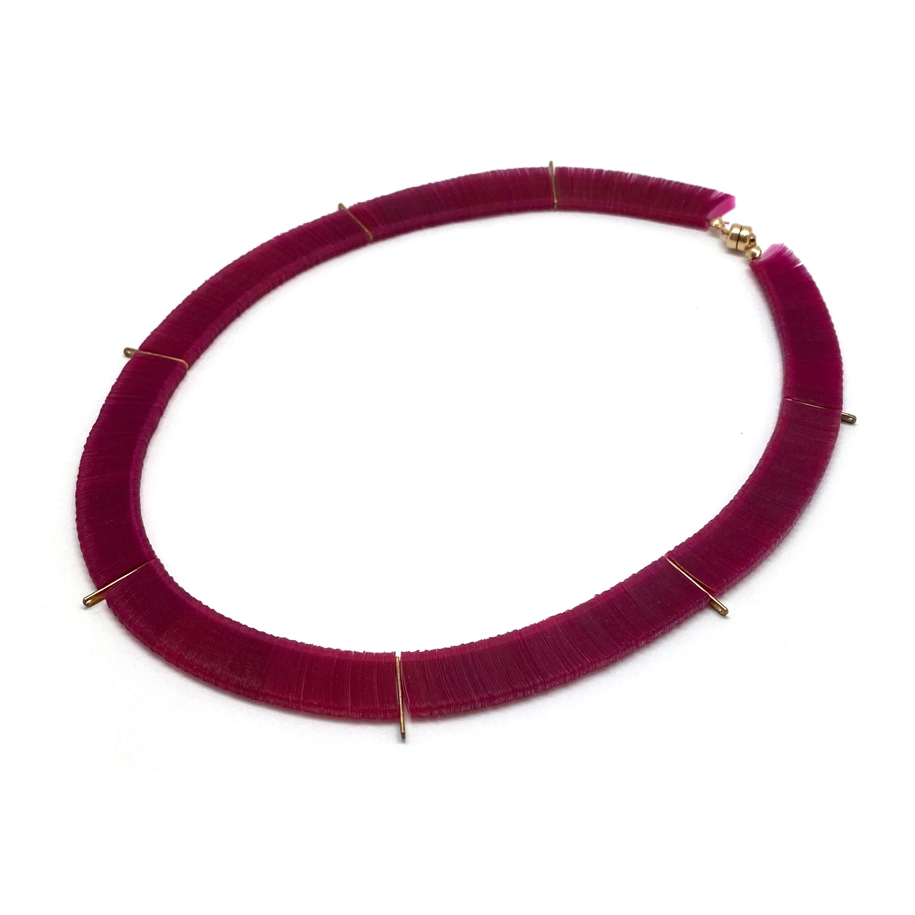 Pink Tassel Sequin Necklace