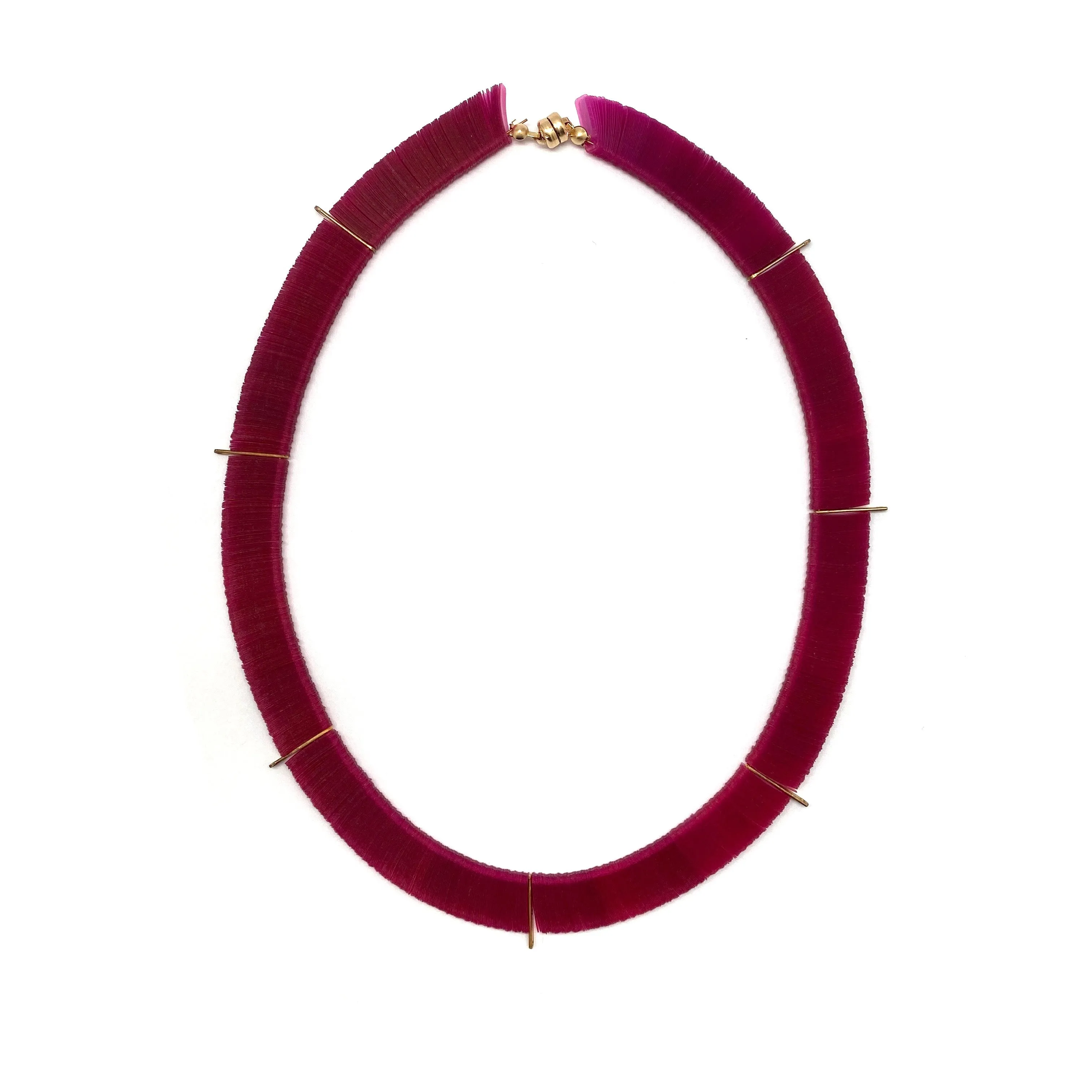 Pink Tassel Sequin Necklace