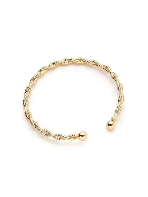 Plated Woven Design Bracelet