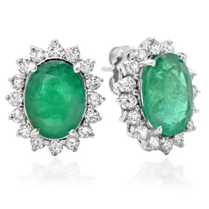 PMI 14W@5.90 32RD1@1.34 2EM@7.79 EMERALD EARRINGS