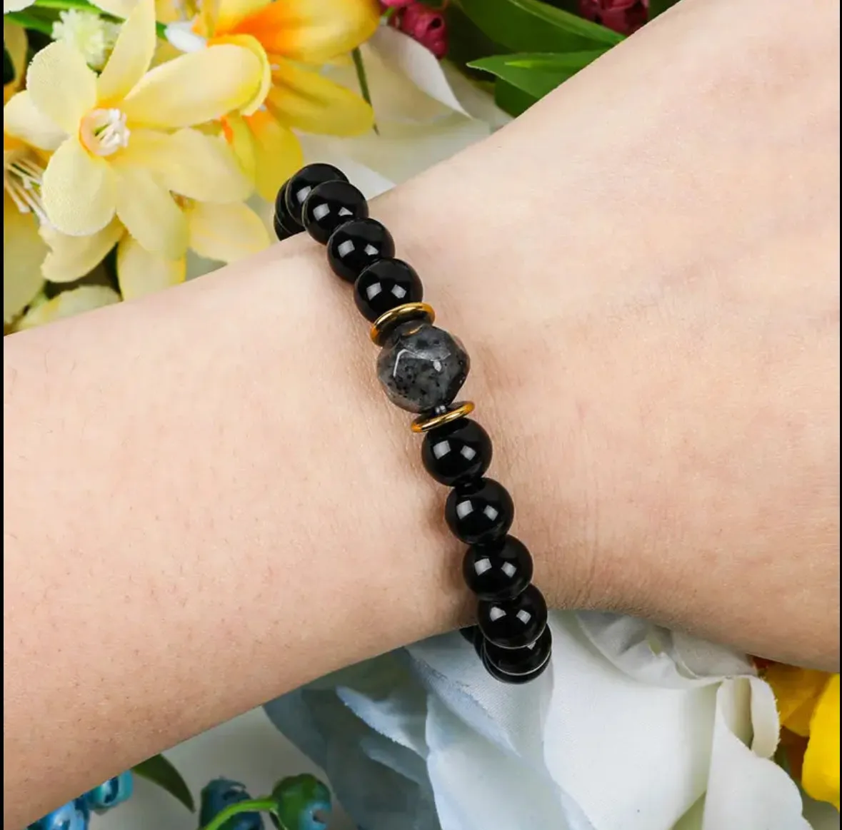 Protection Chakra Bracelet - Ensure Safety, Drive Away Evil - Black Bracelet