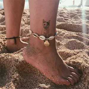 Pukka Shell & 18K Gold-Plated Charm Anklet