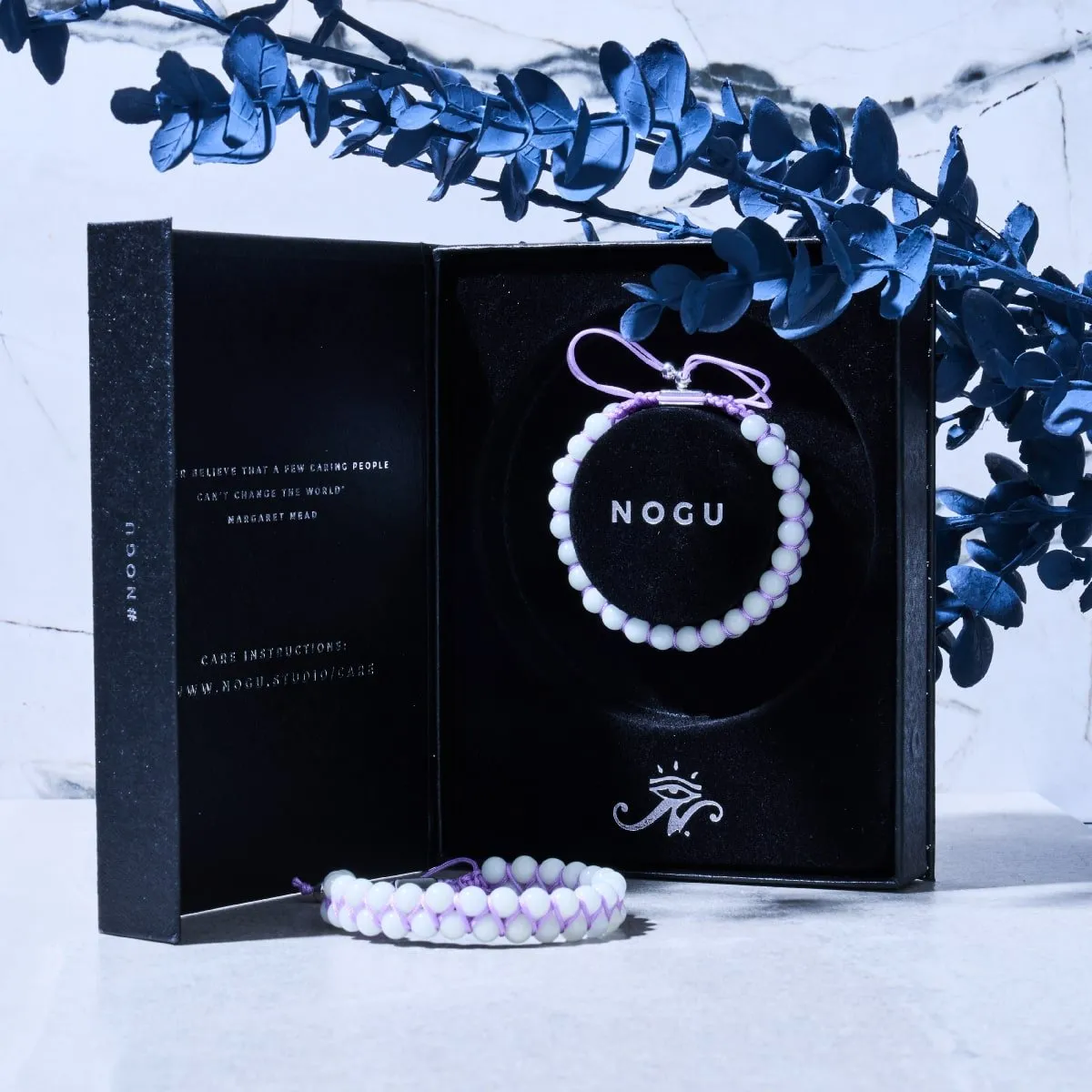 Purple Porcelain | Lumos Ceramic | Vitality Macrame Bracelet