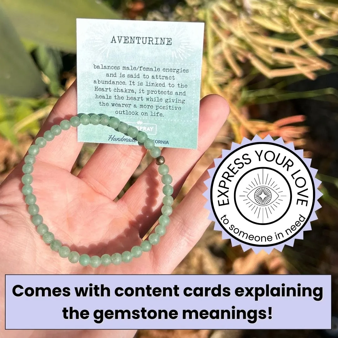 "Love" Matte Aventurine Bracelet