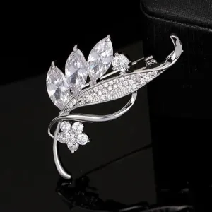 Radiance Luxury Crystal Lily Brooch