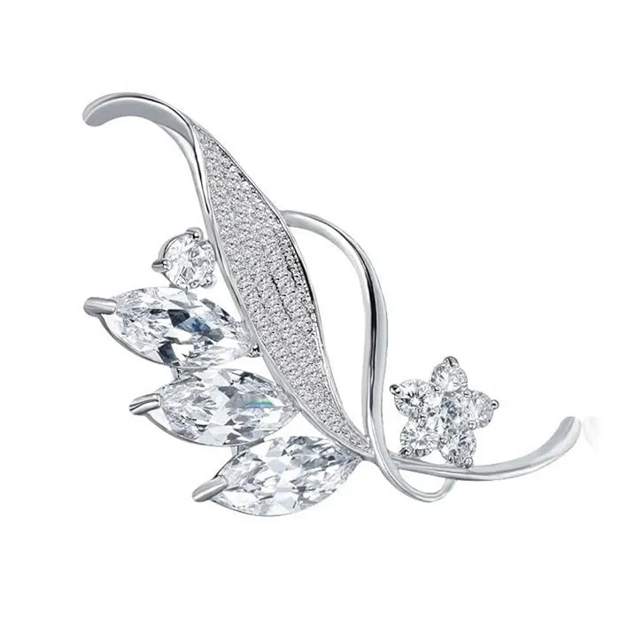 Radiance Luxury Crystal Lily Brooch