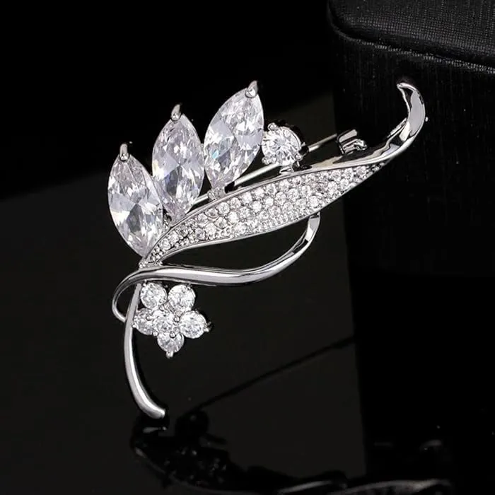 Radiance Luxury Crystal Lily Brooch