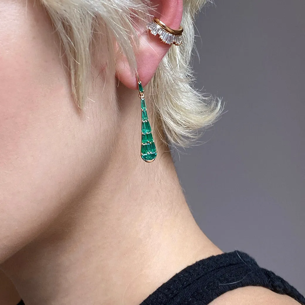 Raindrop Earrings - Emerald
