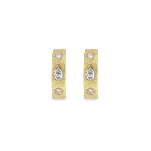Raised Diamond Studs
