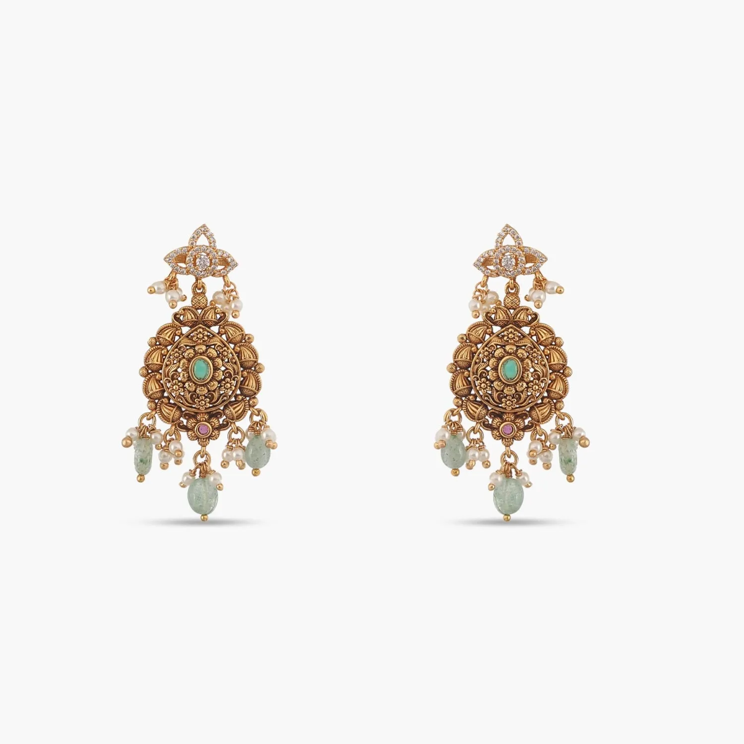 Ratnavi Antique Necklace Set