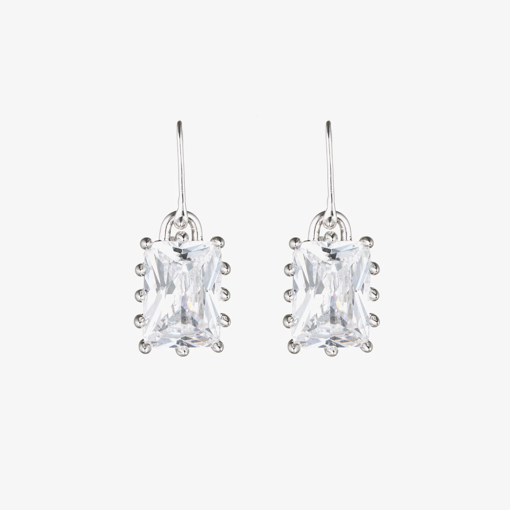 RECTANGLE ESTATE DROP EARRINGS