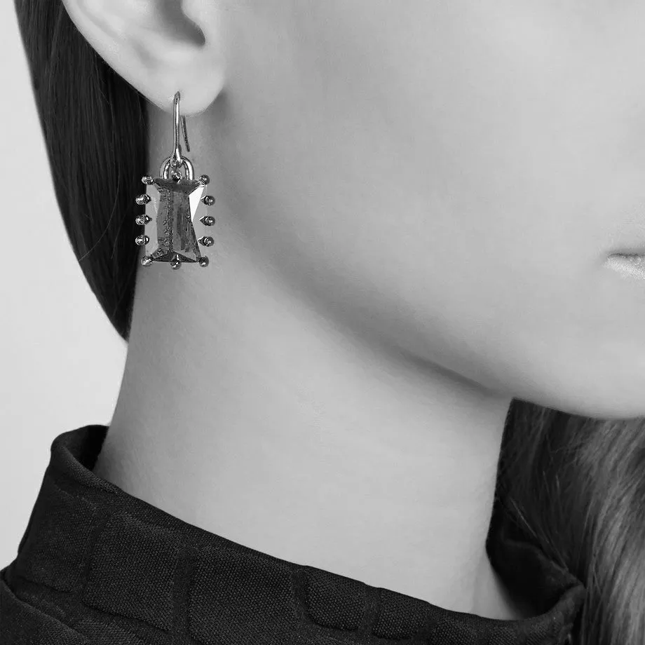 RECTANGLE ESTATE DROP EARRINGS