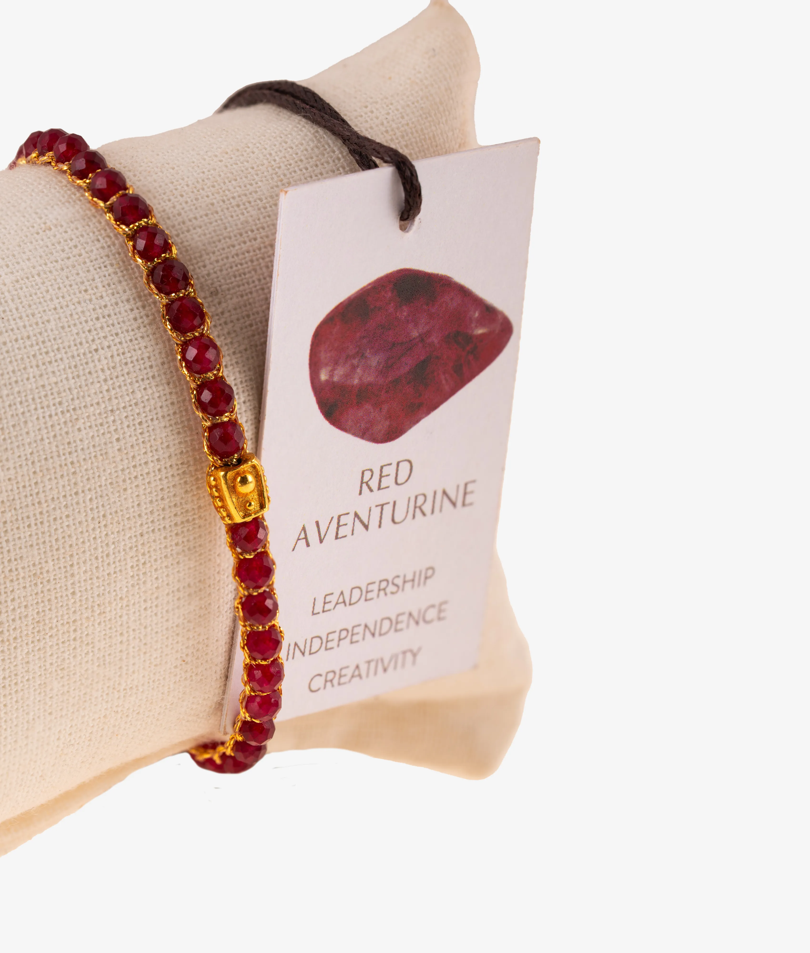 Red Aventurine Bracelet | Gold