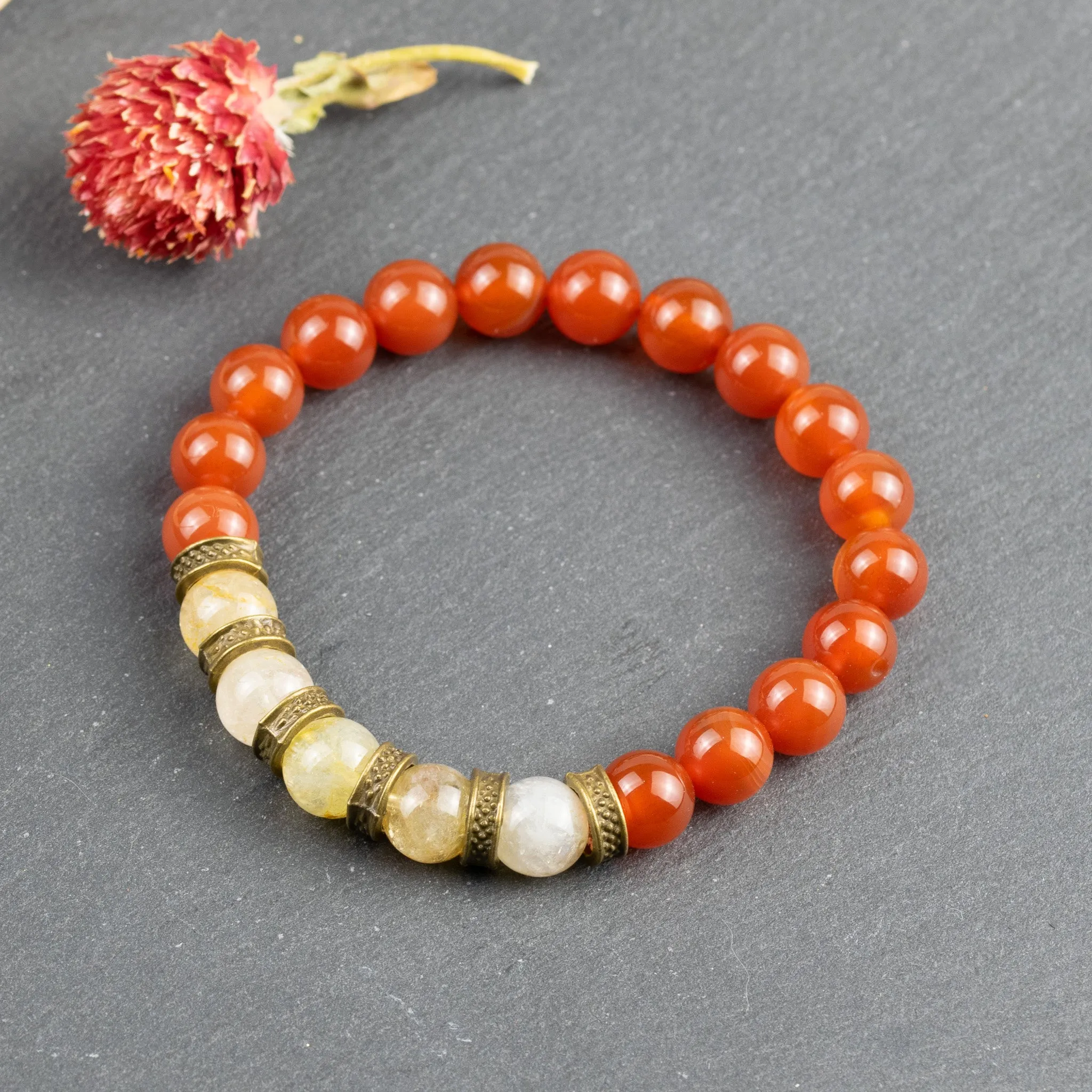 Red Carnelian & Citrine for Success, Passion and Motivation: Aries, Leo, Scorpio, Gemini