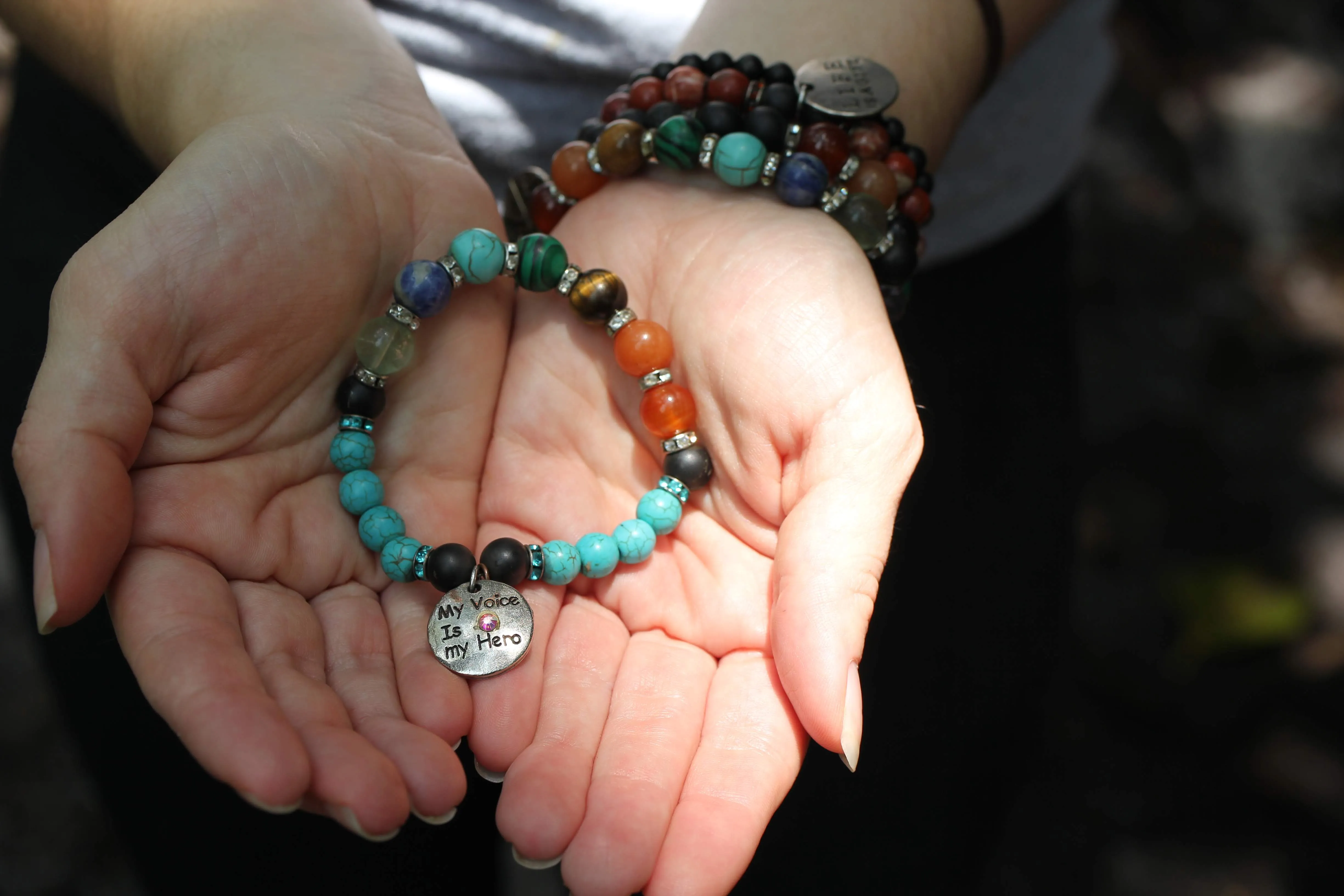 RETIRED - Shungite and Turquoise Chakra Bracelet (Throat Chakra)