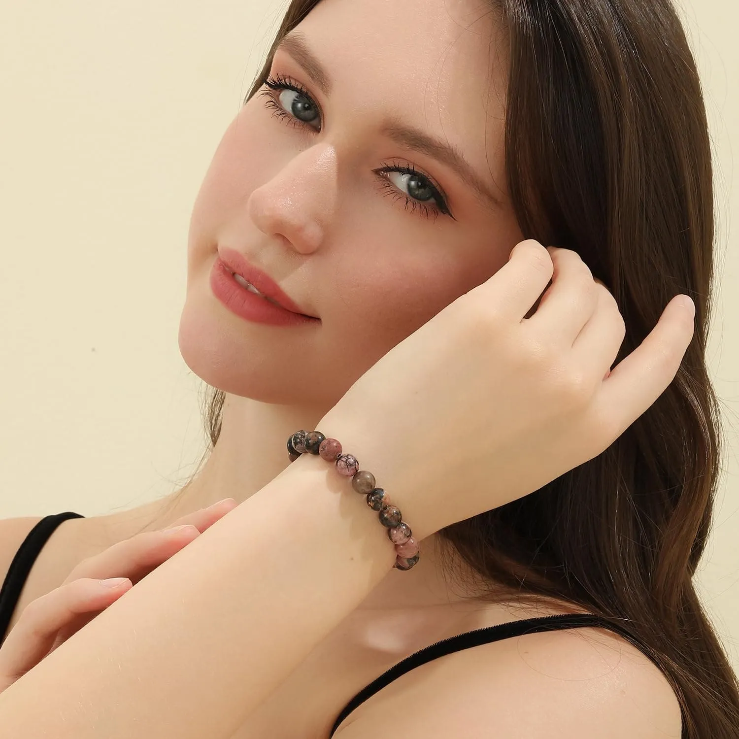 Rhodolite Crystal Bracelet