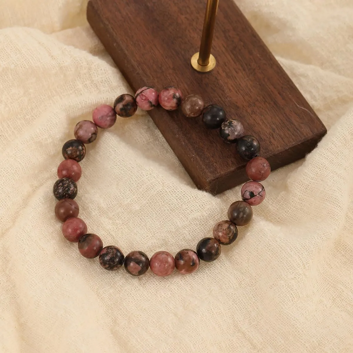 Rhodolite Crystal Bracelet
