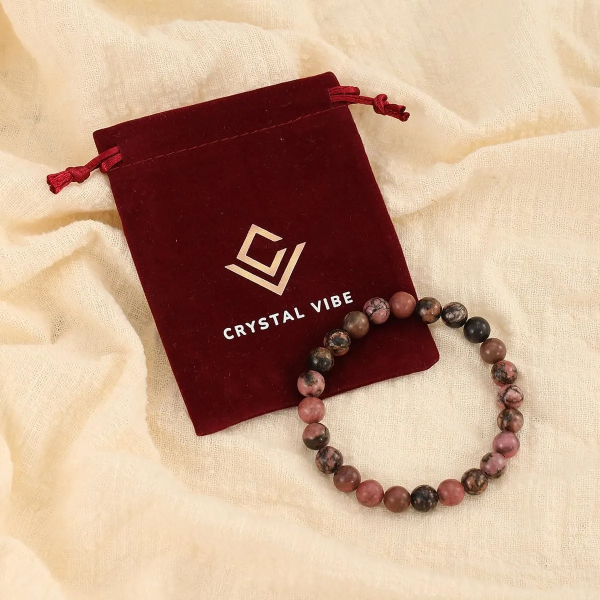 Rhodolite Crystal Bracelet