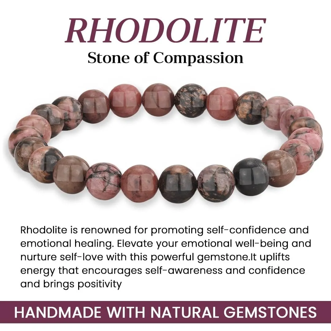Rhodolite Crystal Bracelet