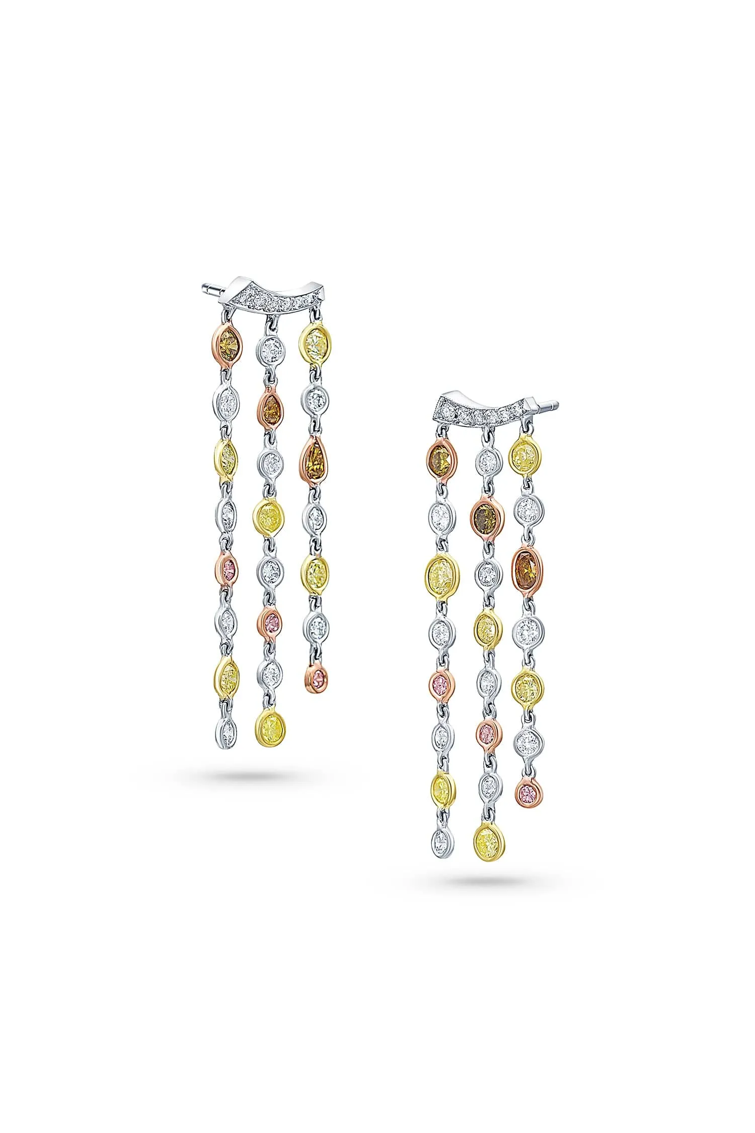Rivière Multicolor Diamond Earrings