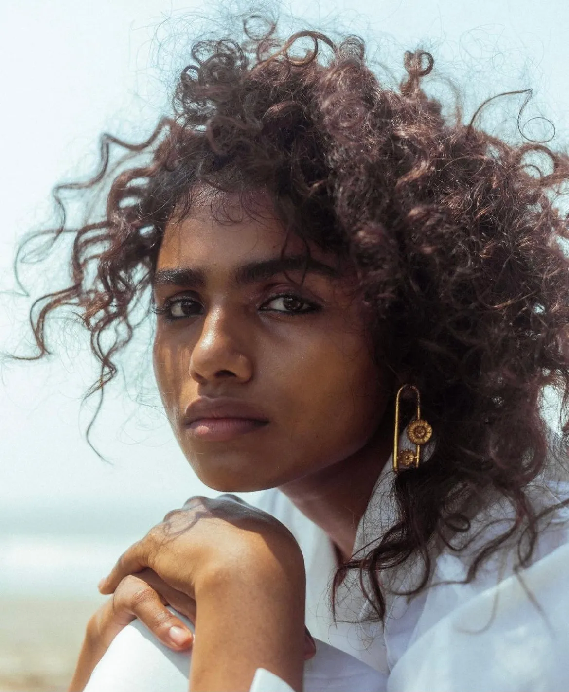 Roma Narsinghani Link Floral Earrings
