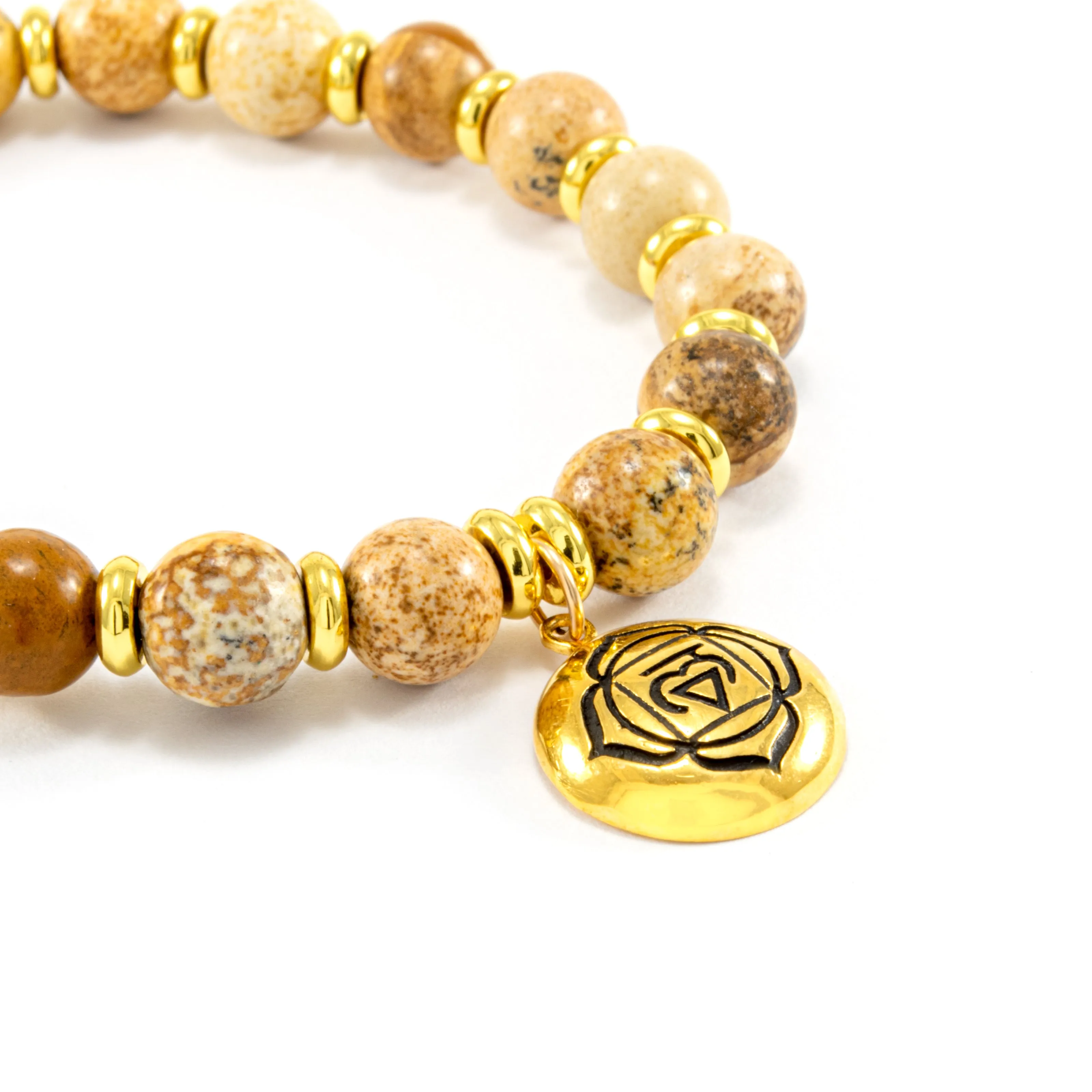 ROOT Chakra Activation Bracelet, Picture Jasper