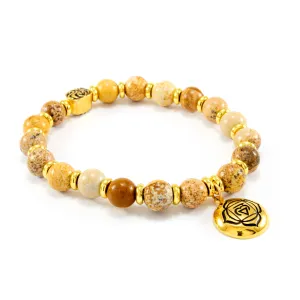 ROOT Chakra Activation Bracelet, Picture Jasper