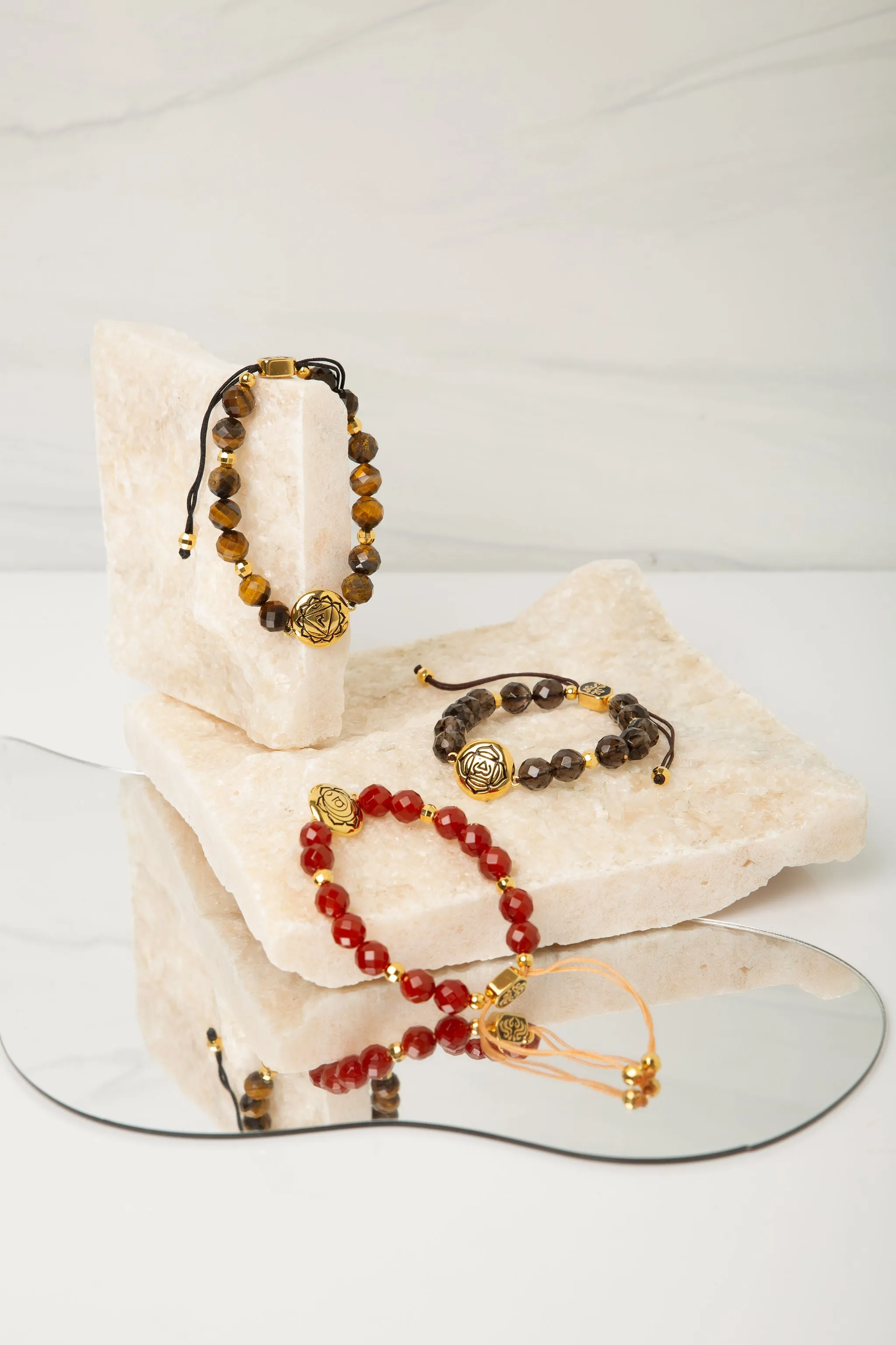 Root Chakra Smokey Quartz Grounded Energy and Calm Bracelet