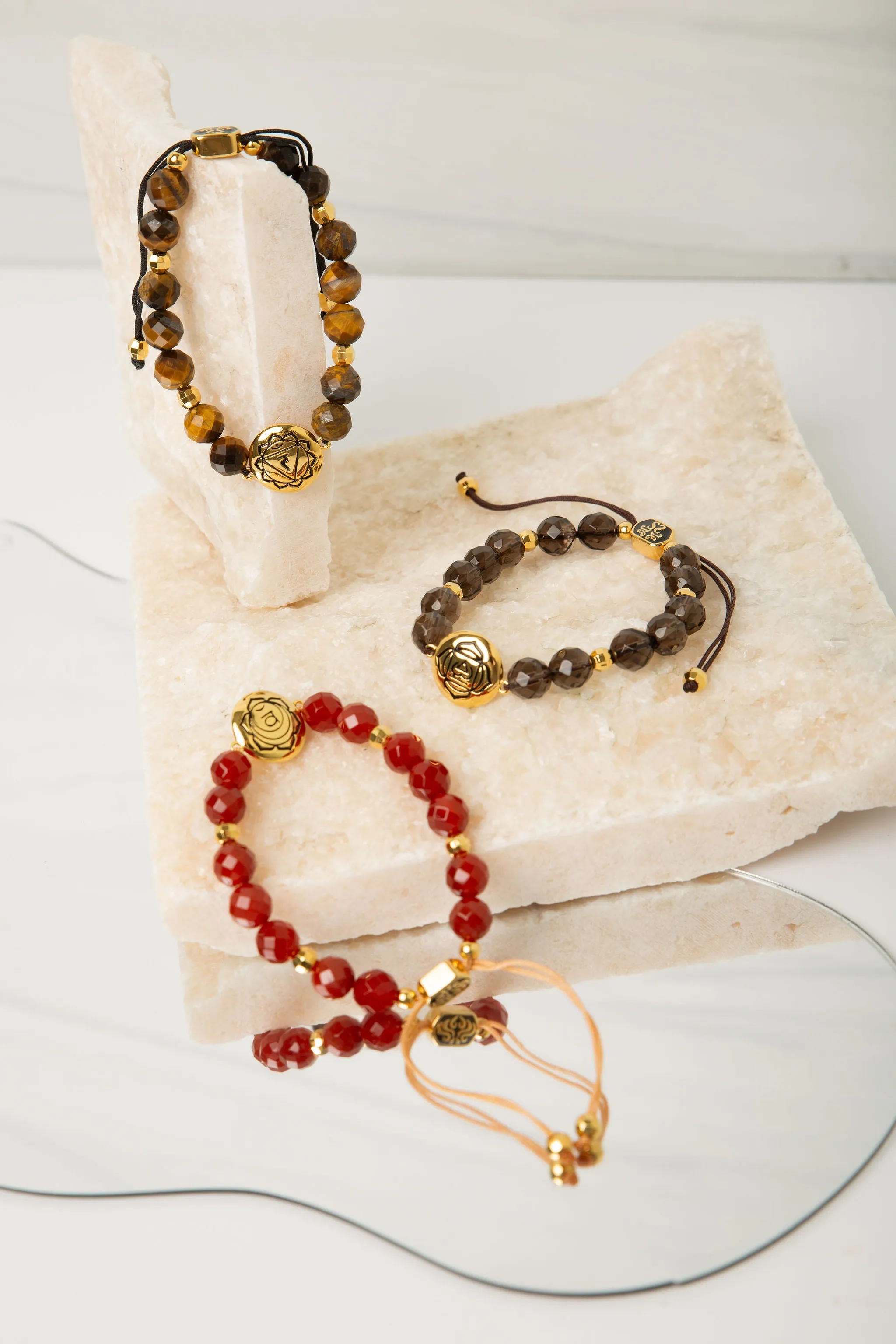 Root Chakra Smokey Quartz Grounded Energy and Calm Bracelet