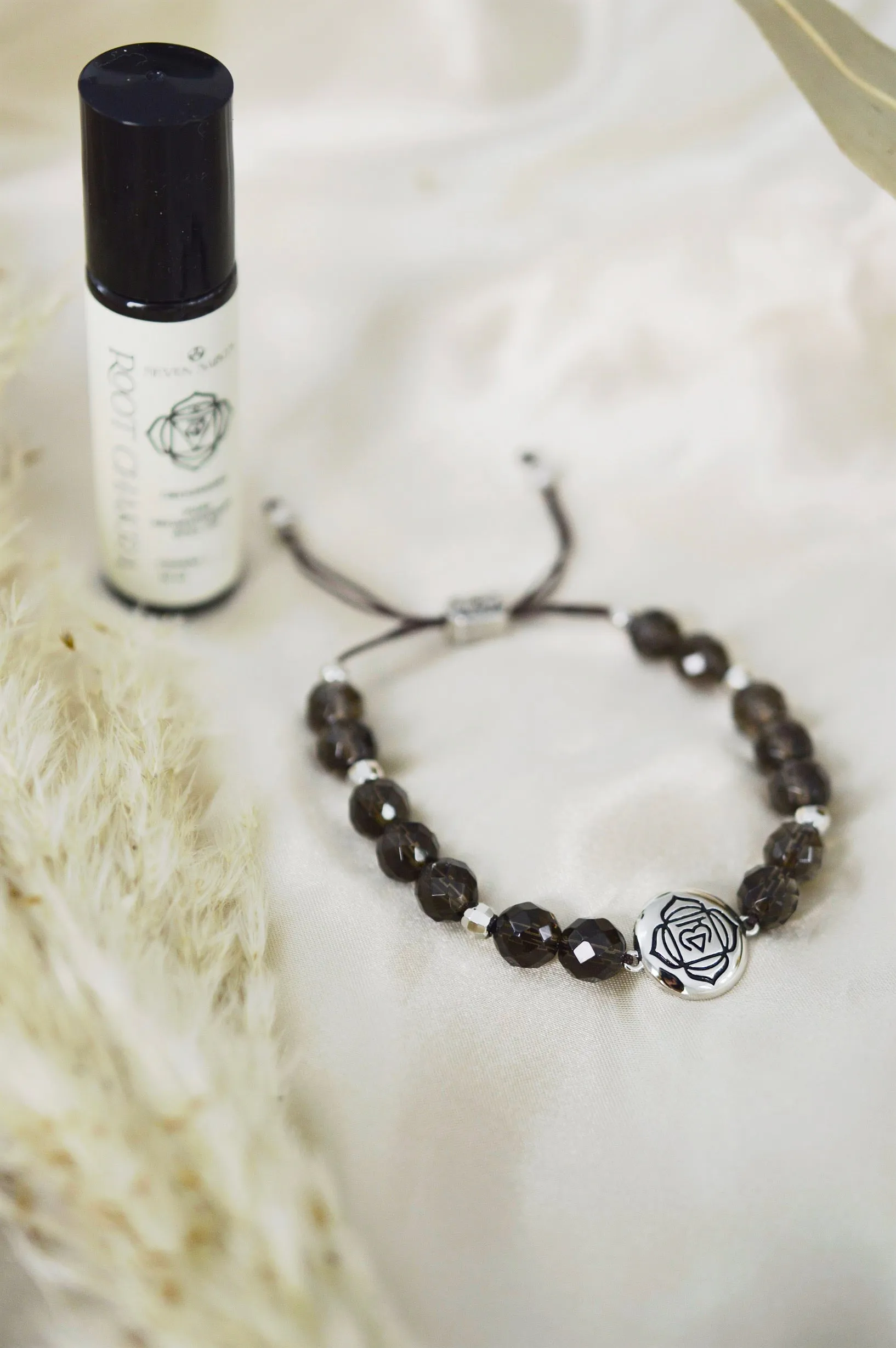 Root Chakra Smokey Quartz Grounded Energy and Calm Bracelet