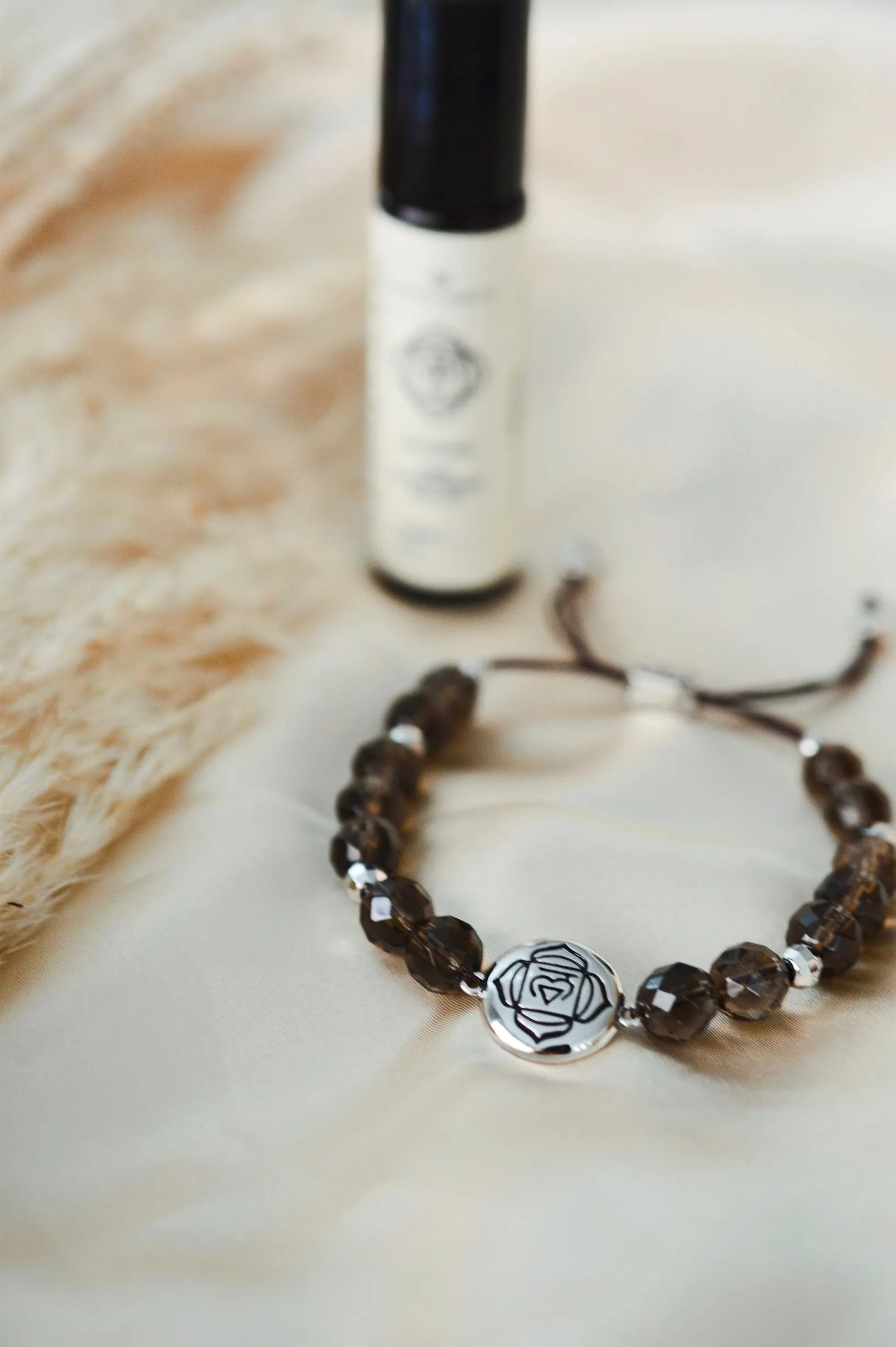 Root Chakra Smokey Quartz Grounded Energy and Calm Bracelet
