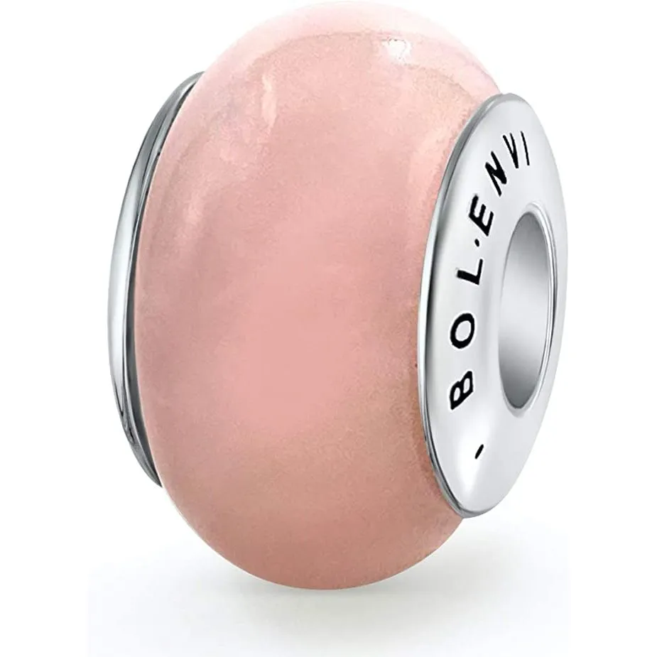 Rose Quartz Real Chakra Stone Bead Charm