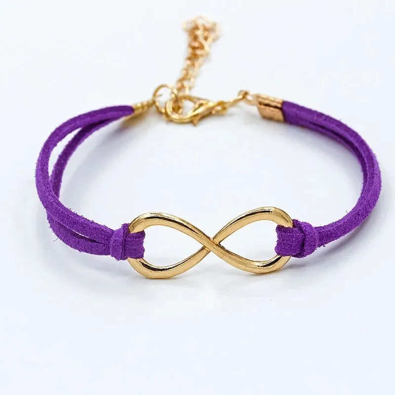 Rose sisi jewelery Red Lucky number 8 woven knot bracelet for women's Jewelry cuff bangle red thread on hand Couple bracelets