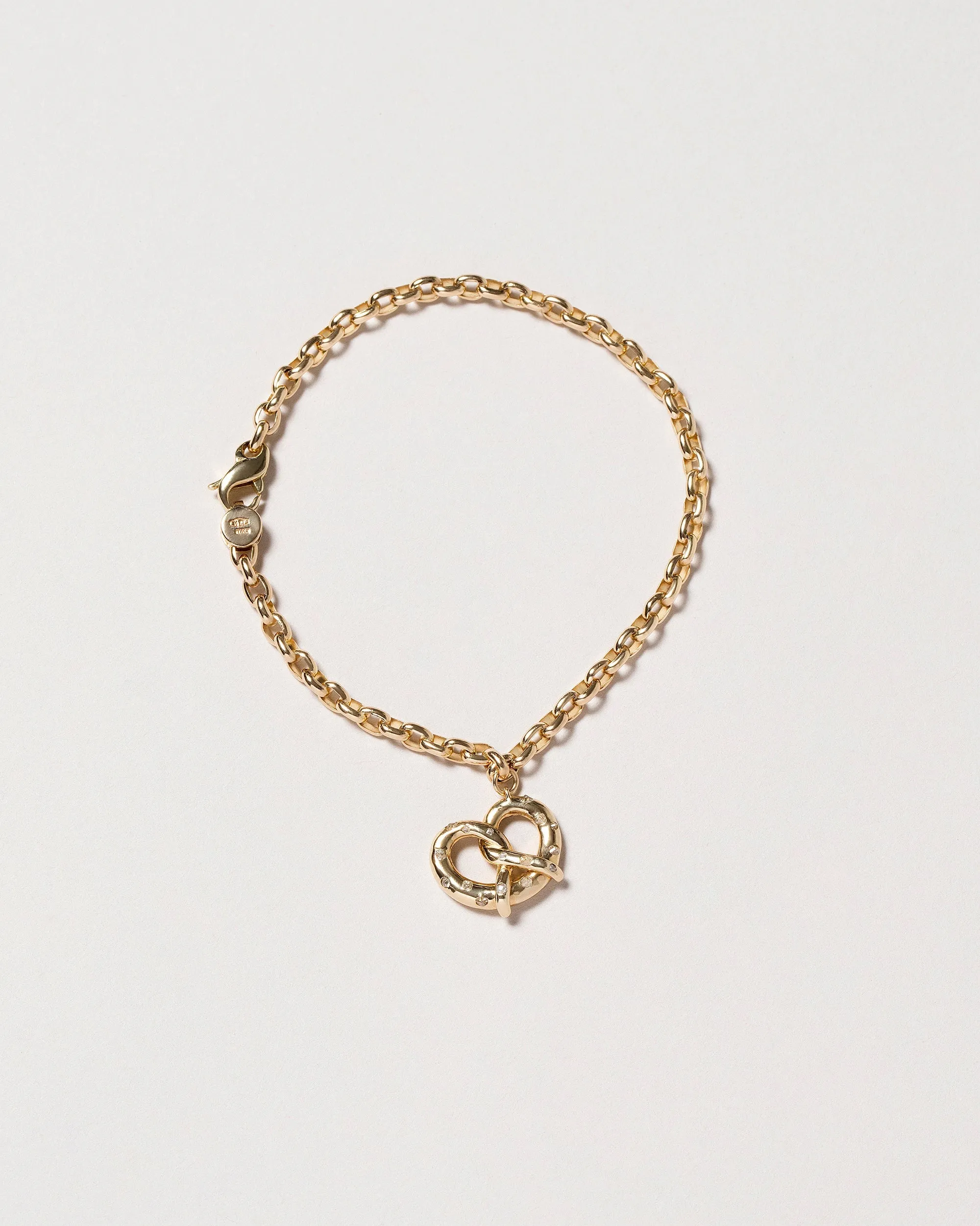 Salted Pretzel Charm Bracelet