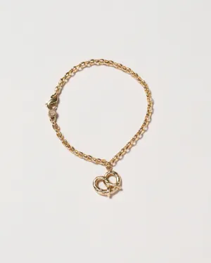 Salted Pretzel Charm Bracelet