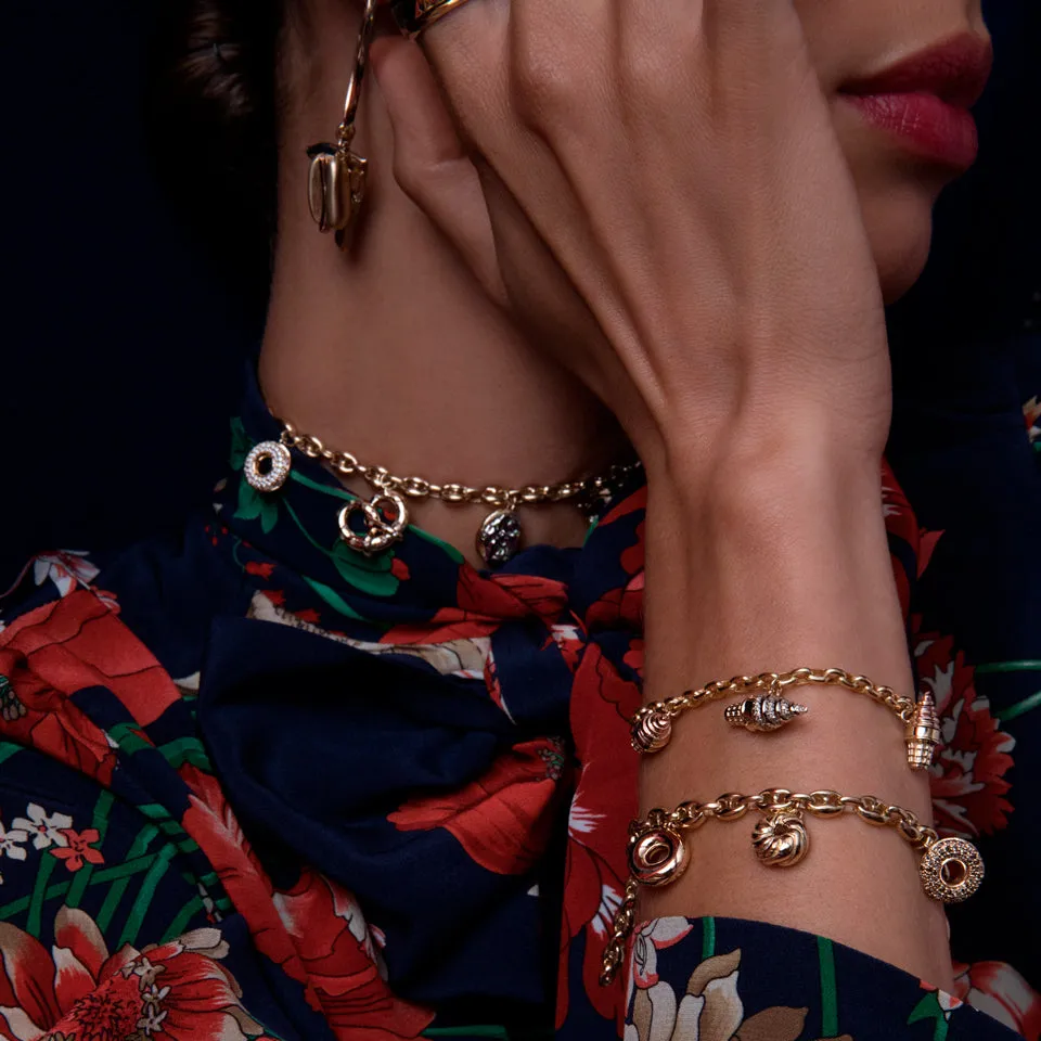 Salted Pretzel Charm Bracelet
