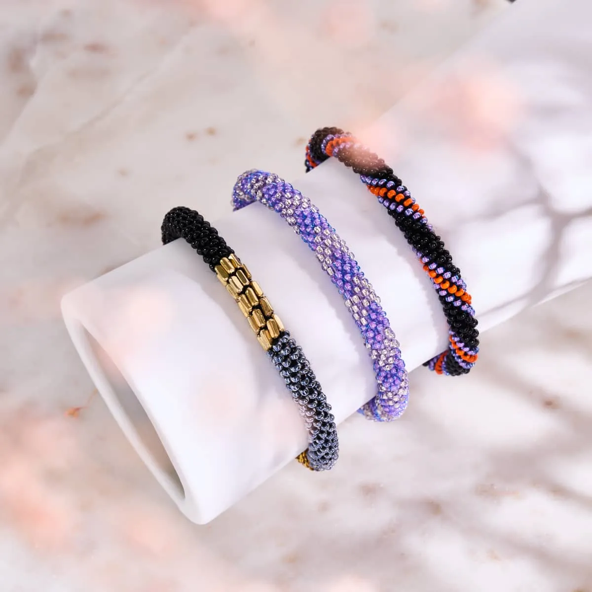Salvia | Himalayan Glass Bead Bracelet