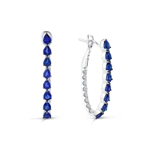 Sapphire & Diamond Earrings