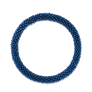 Sapphire Sea | Himalayan Glass Bead Bracelet