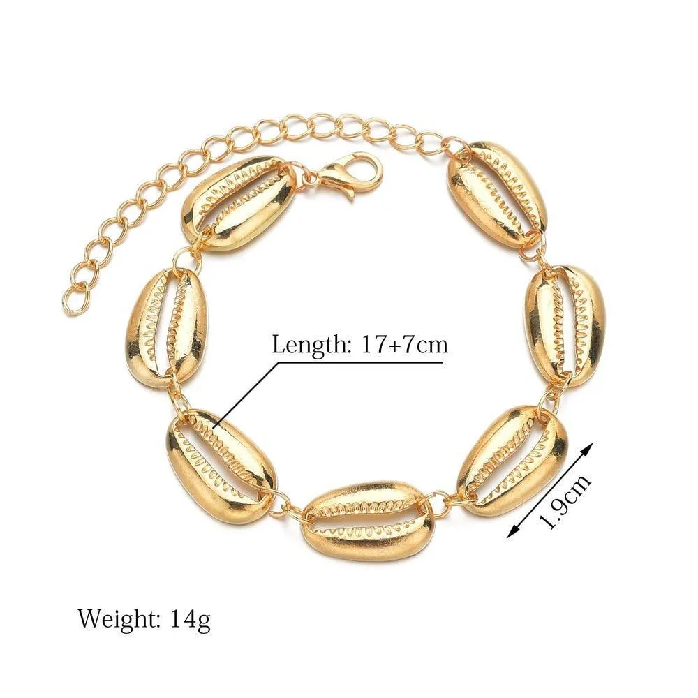 Sea Shell Anklets For Women Turtle Dolphin beads Ankle Bracelet Bohemian For Legs In Modern Luxury  Jewelry Style