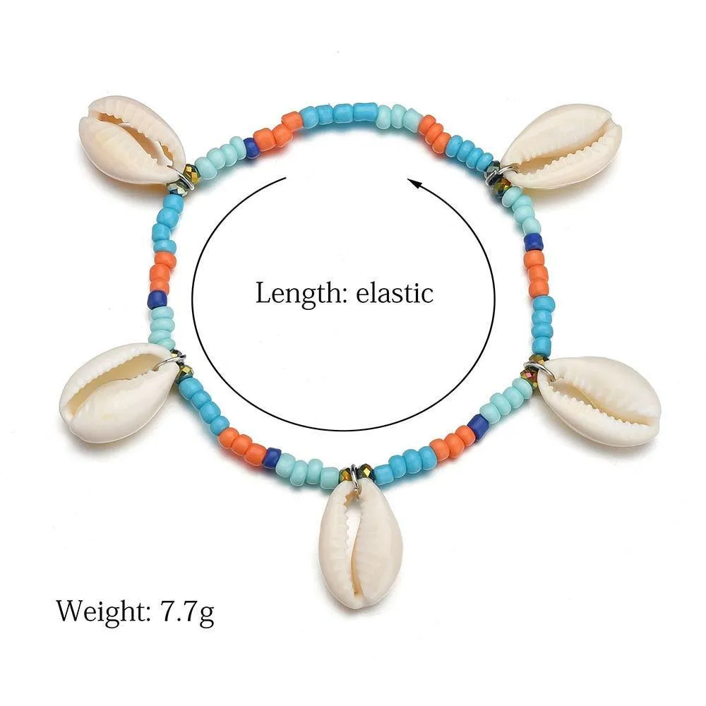 Sea Shell Anklets For Women Turtle Dolphin beads Ankle Bracelet Bohemian For Legs In Modern Luxury  Jewelry Style