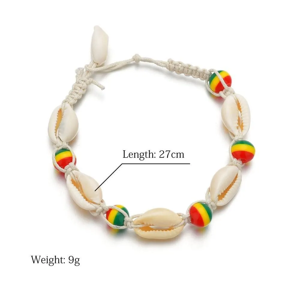 Sea Shell Anklets For Women Turtle Dolphin beads Ankle Bracelet Bohemian For Legs In Modern Luxury  Jewelry Style